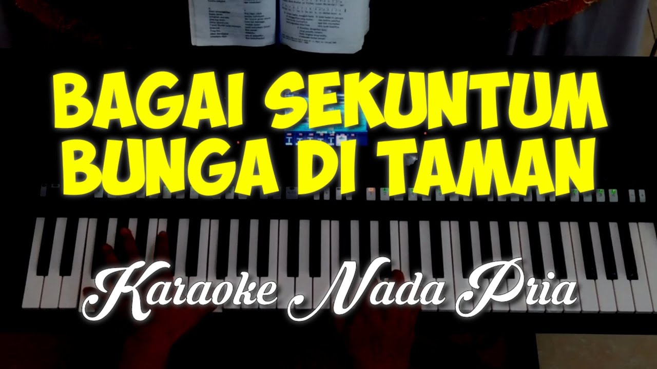 BAGAI SEKUNTUM BUNGA ll Karaoke Nada Pria #OkhyChannel