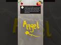 Angel beautiful name art #shorts #nameart #calligraphy #sandart #handwriting