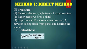 Chapter 13 Sound Part 4 - Measuring Speed of Sound