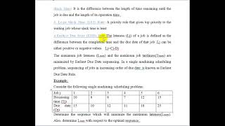 Examples of sequencing rules