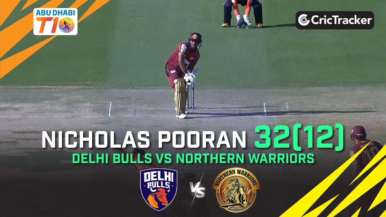 Delhi Bulls vs Northern Warriors | Nicholas Pooran 32(12) | Match 25 | Abu Dhabi T10 League Season 4