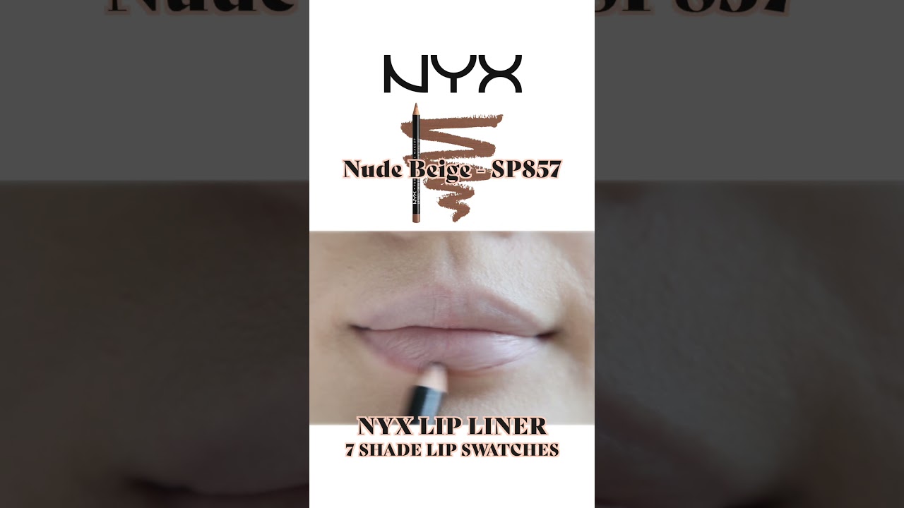 NYX LIP LINER - 7 SHADES LIP SWATCHES💫 