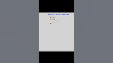 Css Checkbox | Css Checkbox Style Using Html And Css #shorts #html