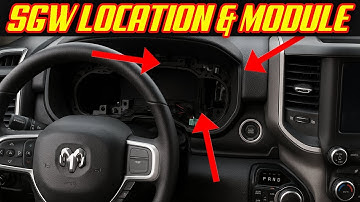 Security Gateway Module Location & Bypass 5th Gen RAM 2500 3500