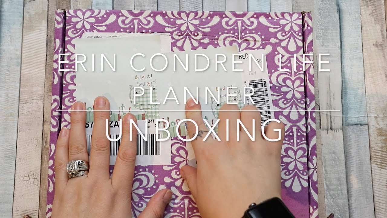 ERIN CONDREN LIFE PLANNER UNBOXING - YouTube