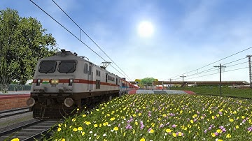 Train crossing form railway crossing near  N.J.P ||Indian Train Simulator||MSTS Gameplay||Openrails