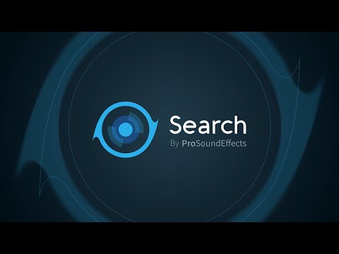 Search by Pro Sound Effects | Sound Library Workflow Software