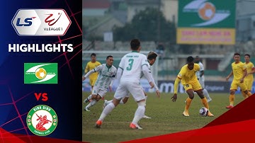 Highlights | SLNA - Topenland Bình Định | Thẻ đỏ và cái duyên ghi bàn của Phan Văn Đức | VPF Media