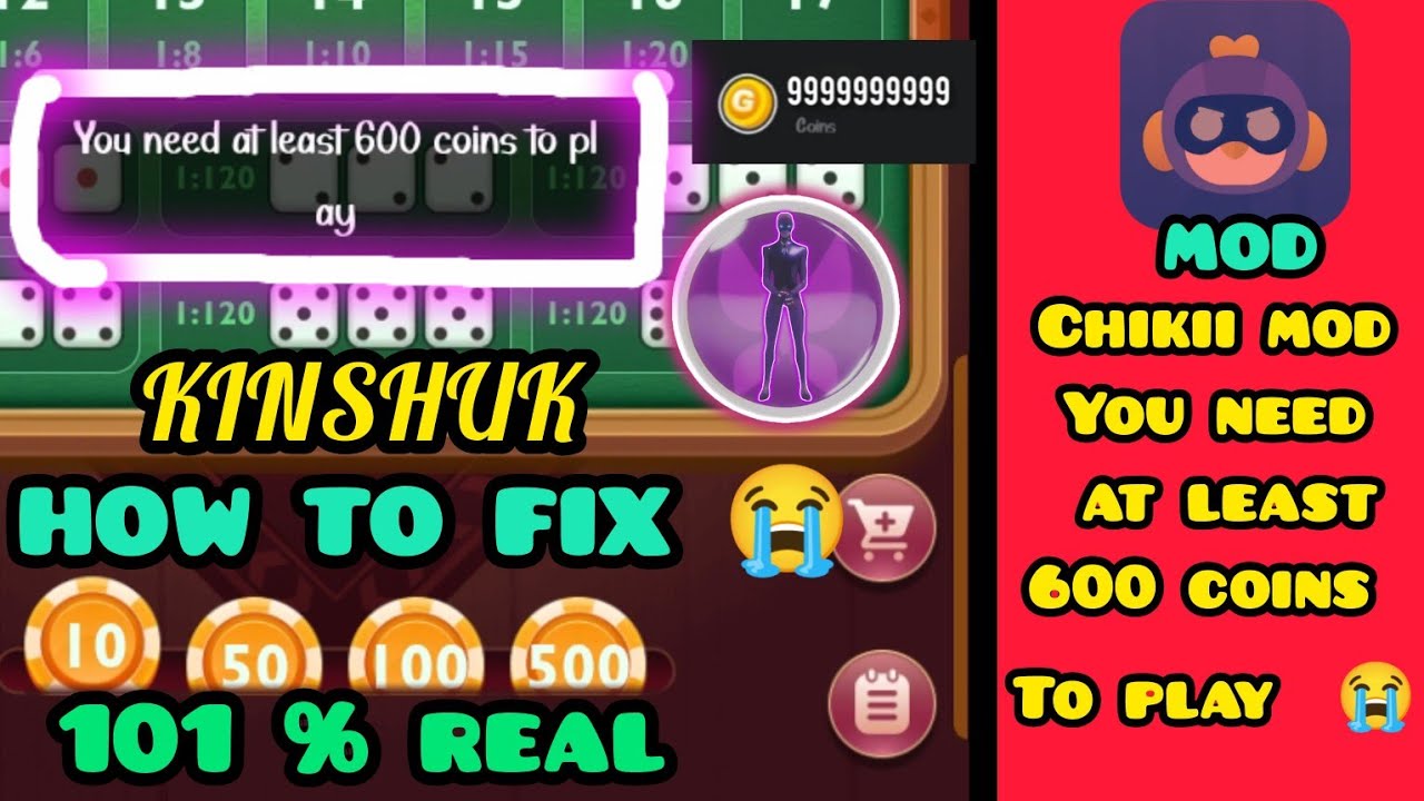 "Chikii Cloud Gaming MOD Apk Fix 'You need at least 600 coins to play problem 😭🔥dice event 🎲"KINSHUK