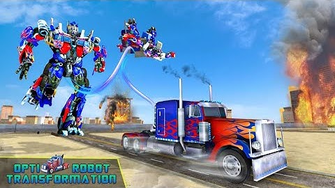 Optimus Prime Save Bumblebee Robot Car Transform 2021 : Robot Wars Android Gameplay