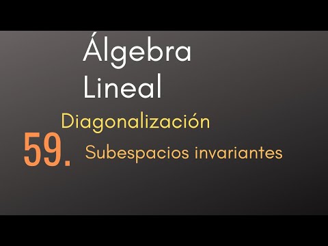 59 Linear Algebra - Diagonalization - Invariant Subspaces