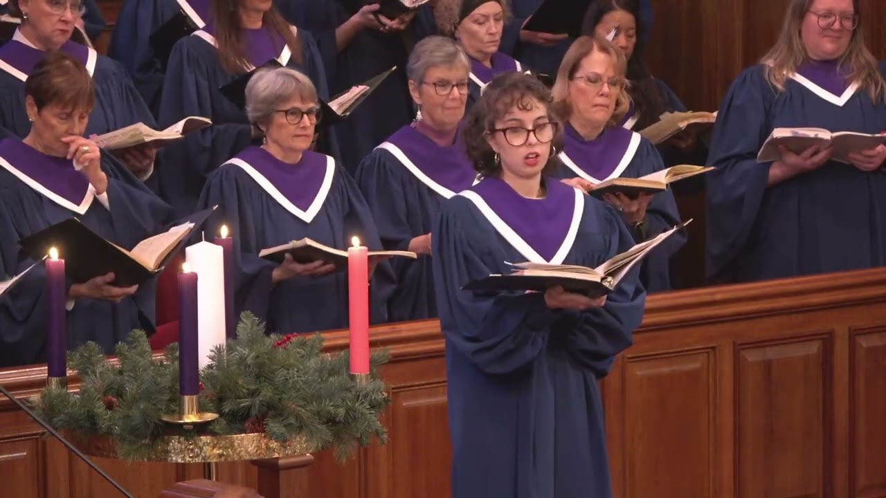 Chancel Choir Cantata: Messiah Sing-Along. Bay Shore Church Worship Service. December 21, 2025