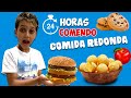 24 horas s comendo comidas redondas  gustavo tv