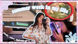some immaculate summer vibes ✧ a work, summer classes, &amp; internship vlog