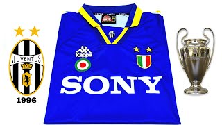 Juventus jersey RETRO kit 1995/1996 (KAPPA - Champions League) Unboxing & Review / ASMR