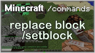 Minecraft Commands: /setblock Tutorial