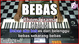 BEBAS - Rhoma irama | Karaoke Dangdut Korg Pa3x (Chord\u0026Lirik)