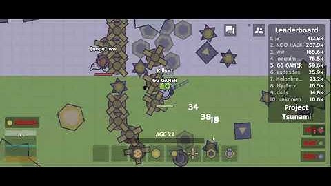 MooMoo.io Op hack Tsunami Mod 🌊 || Stacked lag insta || [GG]GAMER