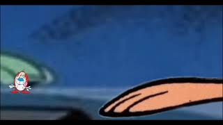 Stimpy crushed by Giant Ren Höek