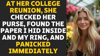 At Her College Reunion, She Found My Hidden Note and Wedding Ring And Panicked