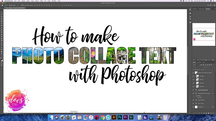 How to Make Photo Collage Text with Photoshop