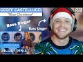 Geoff Is Talented AND Funny?! Bass Singer Reaction (&amp; ANALYSIS) | "Blue Christmas"