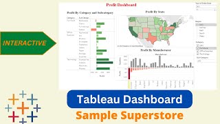 Tableau Dashboard for Sample Superstore Dataset