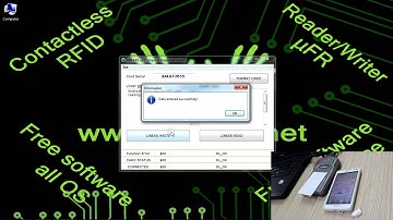 NFC-enabled smartphone reads data written by μFR Classic NFC RFID Reader Writer