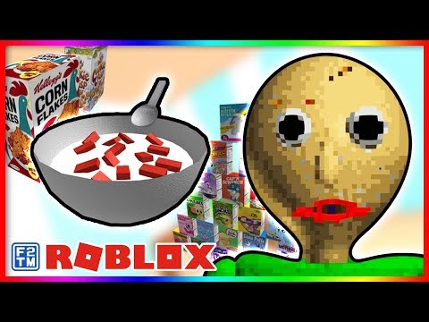 roblox baldi eats his cereal