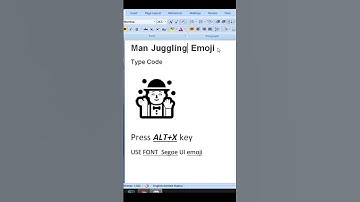 Man Juggling Emoji in #msword #viral #computerthecourse  #trending #excel #symbols #jugglingballs