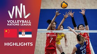 🇨🇳 China vs Serbia | Highlights | Week 1 | Women's VNL 2024