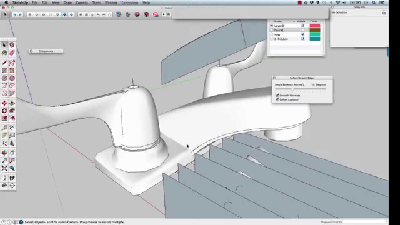 Remodeling a faucet Part 7 Pushpull / Modify Profile modeling method