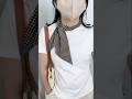 "Two Chic Ways to Style a Narrow Scarf",#ScarfTying, #Accessories, #ChicStyle.