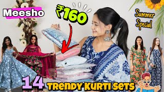 Meesho *Summer Kurti Sets* 😍❤️ | ₹160 main Summer Kurti😱 #meesho #kurtiset #kurti