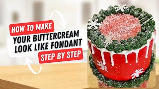 Watch Me Smooth Out A Buttercream Cake