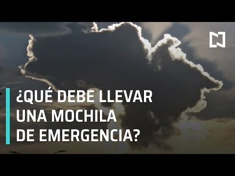 Explosión Popocatépetl; mochila de emergencia contra desastres naturales - Las Noticias