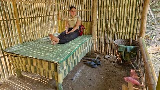 Húng Thị Bình Make a bed out of bamboo