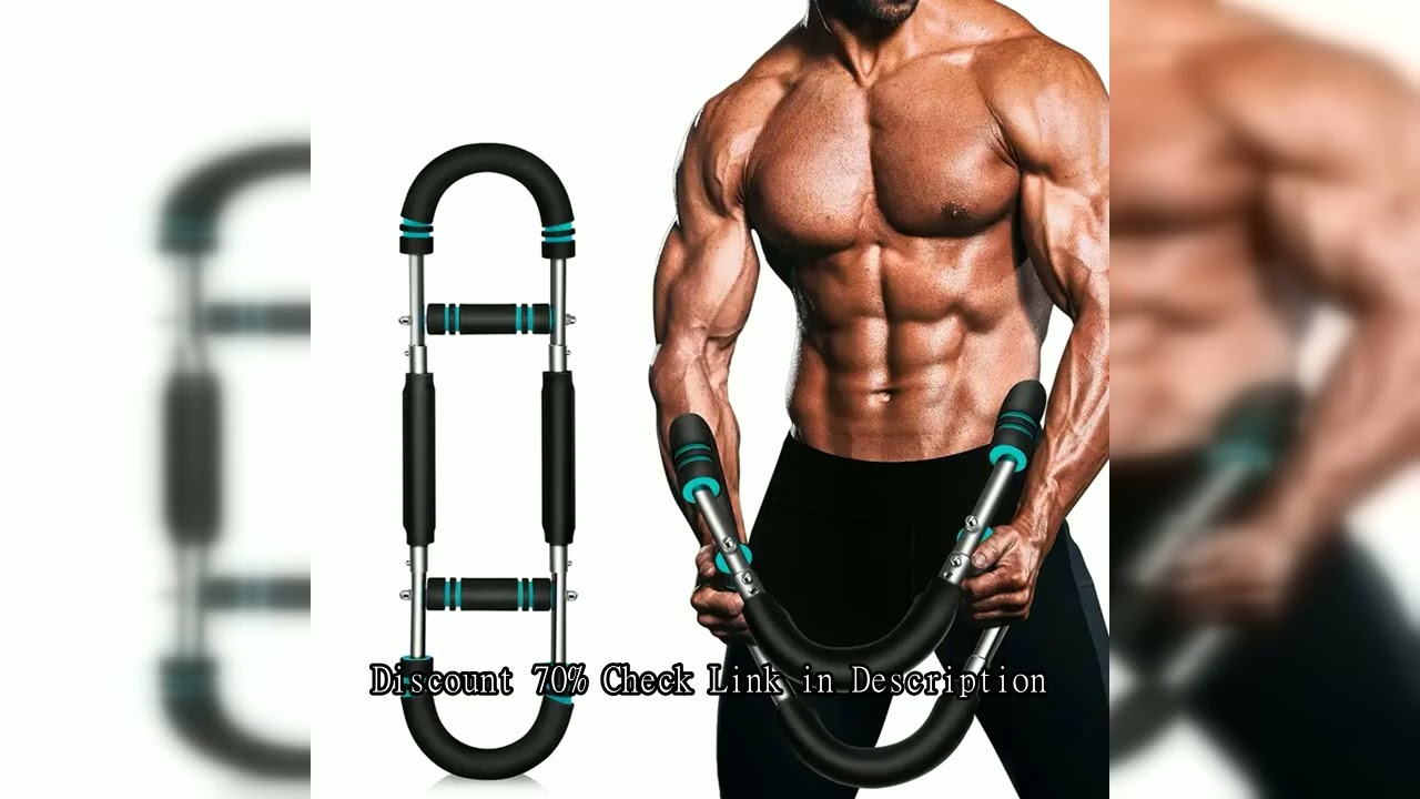 40KG u shape Hand Gripper Strengths Twister Arm Trainer Power Twister Bar Fitness Equipment for Men
