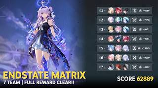 3.6 Endstate Matrix | 7 Teams 62K Full Reward Clear | Wuthering Waves