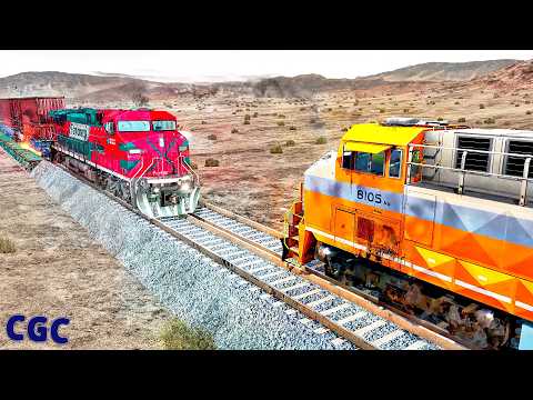 BeamNG Drive Diesel Train Crashes #8