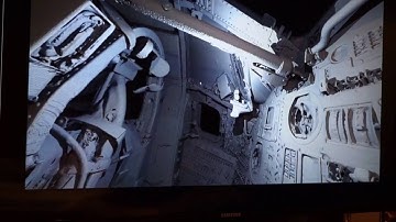 Backstage at the Smithsonian NASM  previewing the Apollo 11 Capsule Scan