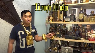Đại Gia Phúc XO đeo 13kg Vàng khoe phòng rượu tiền tỷ