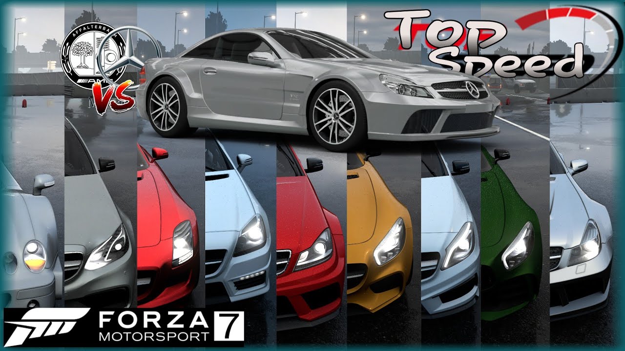 Forza Motorsport 7 Top 10 Fastest Mercedes AMG | Top Speed Battle and Challenge - All Stock | 4K