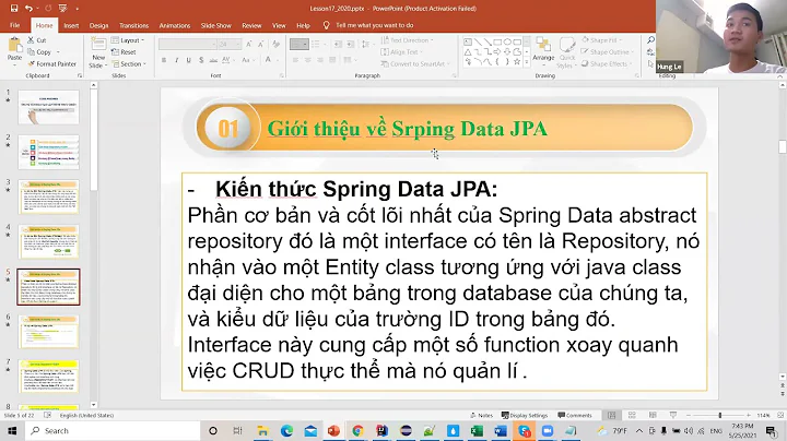 Giới thiệu, cấu hình, thực hành dùng Spring Data JPA trong project Java Web