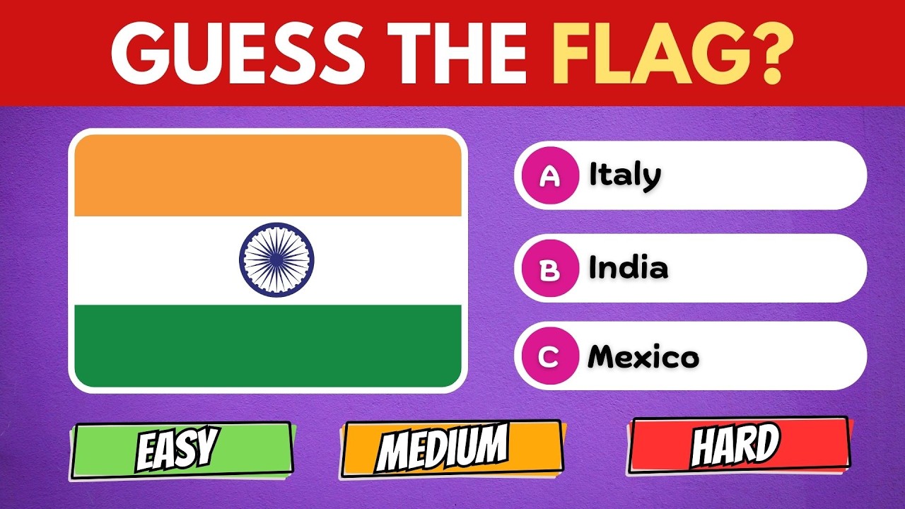 Guess The Country By The Flag Quiz 🚩| 100 Countries Flag Quiz - YouTube