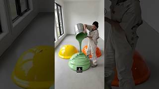 THIS YELLOW GREEN & ORANGE EPOXY FLOOR LOOKS AMAZING 🤩✨