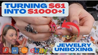 SHOPGOODWILL JEWELRY UNBOXING! | What to Look for When Reselling Jewelry on Ebay Etsy and Poshmark screenshot 3