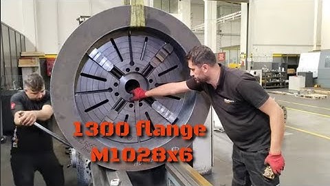 1300mm Flange Machining and M1028X6 Threading – Huge Project on Lathe"#machine #viralvideo#torna#cnc