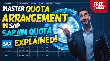CLASS-26||HOW TO CREATE QUOTA ARRANGEMENT IN SAP||SAP MM FREE COURSE||फ्री मै सीखे सैप||VENDOR QUOTA