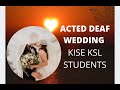 Ksl kise an acted ksl wedding with deaf couples